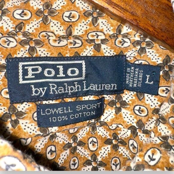 Polo Ralph Lauren Paisley Lowell Sport Button Up Shirt L - Picture 2 of 5